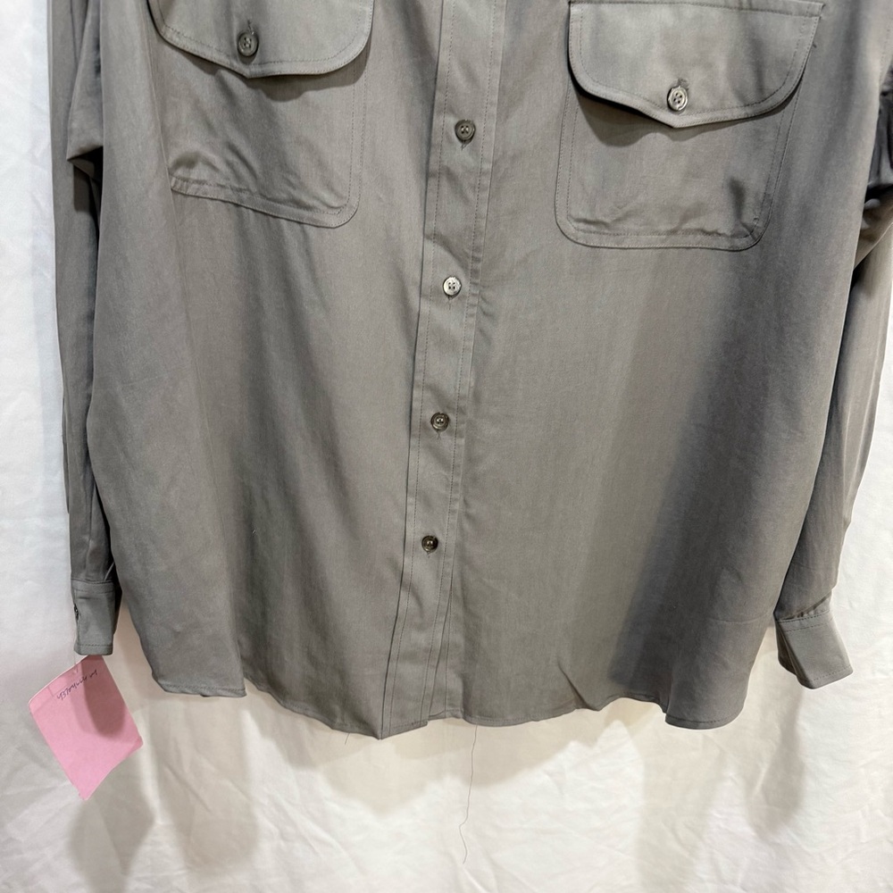 Anna and Frank Studio Vintage Silk Button Front Blouse Old Money Luxury Bold 2XL - Picture 5 of 16